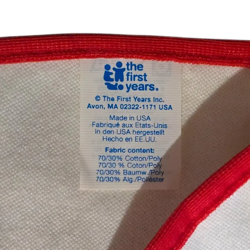 Vintage Disney Winnie the Pooh snap bib retro first years 1997 NOS